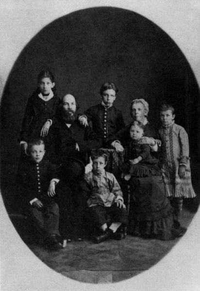 Ulyanov family photo. Lenin's on the bottom left.