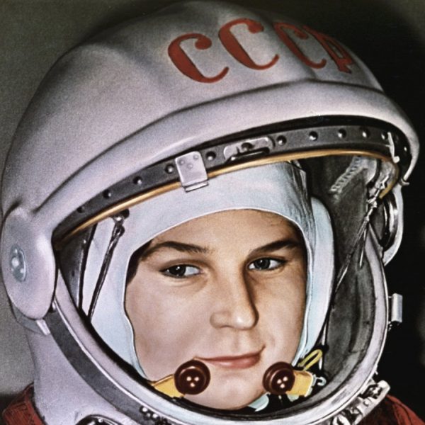 Soviet publicity photo of first female Cosmonaut - Valentina Tereshkhova. 